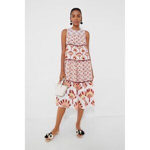 Ash and Eden Aba Tiered Sleeveless Midi Dress size S Small NWT Tuckernuck